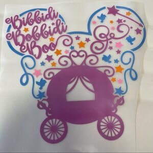 Bibbidi-Bobbidi-Boo Iron On HTV Heat Transfer Vinyl Decal​